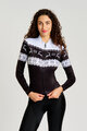 RIVANELLE Tricou de cilism pentru iarnă cu mânecă lungă - FROSTTRAIL WINTER - negru/alb