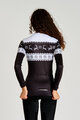 RIVANELLE Tricou de cilism pentru iarnă cu mânecă lungă - FROSTTRAIL WINTER - negru/alb