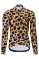 RIVANELLE BY HOLOKOLO Tricou de cilism pentru iarnă cu mânecă lungă - WILDCAT II WINTER - maro/negru