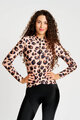 RIVANELLE Tricou de cilism pentru iarnă cu mânecă lungă - WILDCAT II WINTER - maro/negru