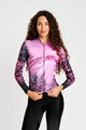 RIVANELLE Tricou de cilism pentru iarnă cu mânecă lungă - ROSESCAPE WINTER - mov/negru