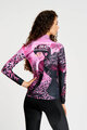RIVANELLE Tricou de cilism pentru iarnă cu mânecă lungă - ROSESCAPE WINTER - mov/negru