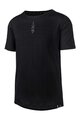 IXS Tricou de ciclism cu mânecă scurtă - FLOW MERINO - negru
