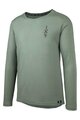 IXS Tricou de ciclism cu mânecă lungă de vară - FLOW MERINO LS - verde