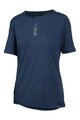 IXS Tricou de ciclism cu mânecă scurtă - FLOW MERINO SS - albastru