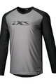 IXS Tricou de ciclism cu mânecă lungă de vară - TRIGGER LITE 1.0 - gri