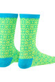 SUPACAZ Șosete clasice de ciclism - ASANOHA - verde/albastru