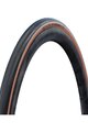 SCHWALBE anvelopă - ONE 700x28C RACEGUARD 67EPI - negru/maro