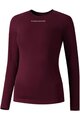 SHIMANO Tricou de ciclism cu mânecă lungă - VERTEX LONG - bordo