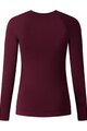 SHIMANO Tricou de ciclism cu mânecă lungă - VERTEX LONG - bordo
