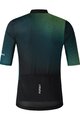SHIMANO Tricou de ciclism cu mânecă scurtă - BREAKAWAY - verde/negru