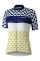 SHIMANO Tricou de ciclism cu mânecă scurtă - MIZUKI - alb/albastru