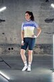 SHIMANO Tricou de ciclism cu mânecă scurtă - MIZUKI - alb/albastru