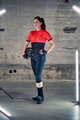 SHIMANO Tricou de ciclism cu mânecă scurtă - ELEMENT - roșu/negru