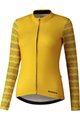 SHIMANO Tricou de cilism pentru iarnă cu mânecă lungă - KAEDE PRINTED LONG - galben