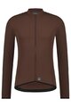 SHIMANO Tricou de ciclism cu mânecă lungă de vară - VERTEX THERMAL LONG - maro