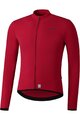 SHIMANO Tricou de ciclism cu mânecă lungă de vară - VERTEX THERMAL LONG - roșu