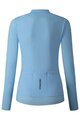 SHIMANO Tricou de cilism pentru iarnă cu mânecă lungă - ELEMENT LONG - albastru deschis