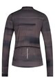 SHIMANO Tricou de cilism pentru iarnă cu mânecă lungă - KAEDE PRINTED LONG - mov/gri