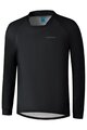 SHIMANO Tricou de ciclism cu mânecă lungă de vară - MYOKO LONG WARM - negru