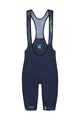 SHIMANO Pantaloni scurți de ciclism cu bretele - COLORE - albastru
