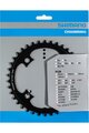 SHIMANO foaie - STEPS SM-CRE80 38 - negru