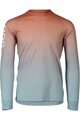 POC Tricou de ciclism cu mânecă lungă de vară - ESSENTIAL MTB LITE - albastru/roșu