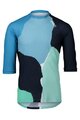 POC Tricou de ciclism cu mânecă scurtă - MTB PURE 3/4 - albastru deschis