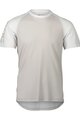POC Tricou de ciclism cu mânecă scurtă - MTB PURE TEE - gri/alb