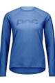 POC Tricou de ciclism cu mânecă lungă de vară - REFORM ENDURO - albastru