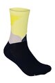 POC Șosete clasice de ciclism - ESSENTIAL PRINT - galben/negru