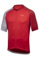 GORE Tricou de ciclism cu mânecă scurtă - C5 - roșu/alb