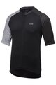 GORE Tricou de ciclism cu mânecă scurtă - C5 - alb/negru