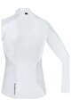 GORE Tricou de ciclism cu mânecă lungă - GWS BL THERMO - alb