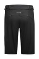 GORE Pantaloni scurți de ciclism fără bretele - C5 - negru