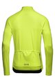 GORE Tricou de cilism pentru iarnă cu mânecă lungă - C3 THERMO - galben