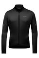 GORE Tricou de cilism pentru iarnă cu mânecă lungă - C3 THERMO - negru
