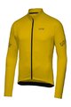 GORE Tricou de cilism pentru iarnă cu mânecă lungă - C3 THERMO - galben