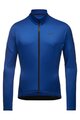GORE Tricou de cilism pentru iarnă cu mânecă lungă - C3 THERMO - albastru