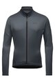 GORE Tricou de cilism pentru iarnă cu mânecă lungă - C3 THERMO - gri
