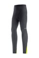 GORE Pantaloni de ciclism lungi fără bretele - C3 THERMO - negru/galben