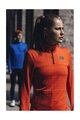 GORE Tricou de ciclism cu mânecă lungă - EVERYDAY THERMO 1/4-ZIP WMN - portocaliu