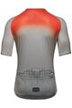 GORE Tricou de ciclism cu mânecă scurtă - GRID FADE 2.0 - gri/portocaliu