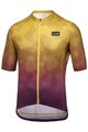 GORE Tricou de ciclism cu mânecă scurtă - RAIN CAMO - galben/mov