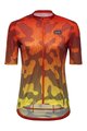 GORE Tricou de ciclism cu mânecă scurtă - RAIN CAMO WMN - portocaliu/galben