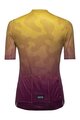 GORE Tricou de ciclism cu mânecă scurtă - RAIN CAMO WMN - galben/mov
