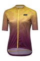 GORE Tricou de ciclism cu mânecă scurtă - RAIN CAMO WMN - galben/mov