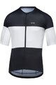 GORE Tricou de ciclism cu mânecă scurtă - SPIRIT STRIPES - negru/alb