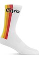 GIRO Șosete clasice de ciclism - COMP RACER HIGH RISE - alb/multicolor