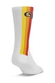 GIRO Șosete clasice de ciclism - COMP RACER HIGH RISE - alb/multicolor